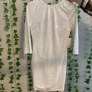 White cocktail dress